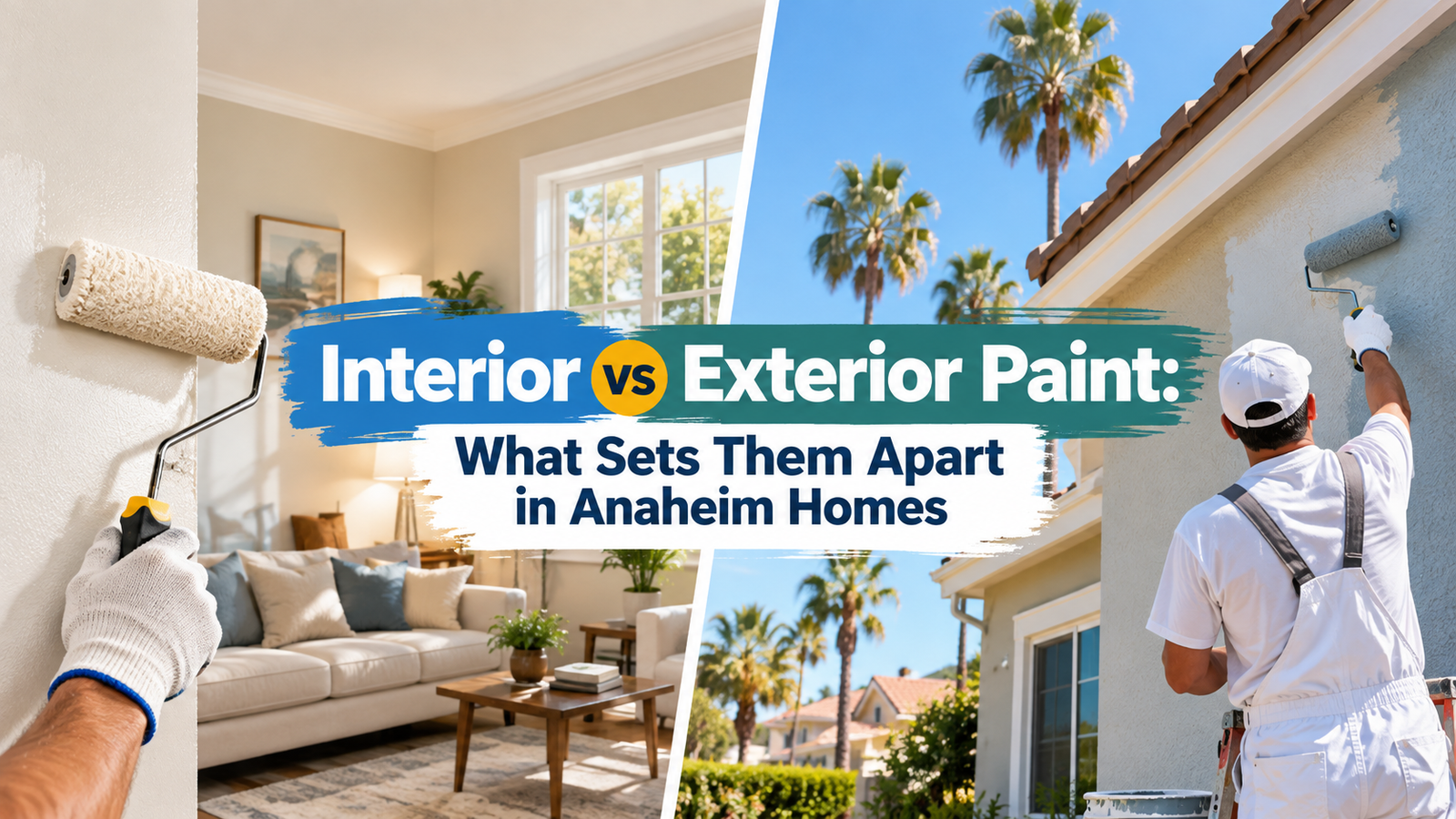 Interior vs Exterior Paint: What Sets Them Apart in Anaheim Homes